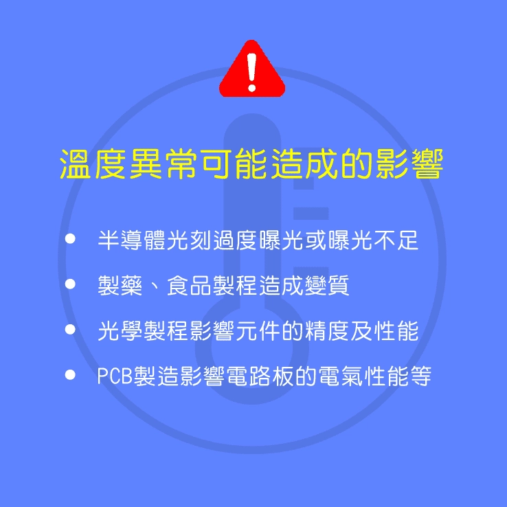 溫度在製造過程中起著決定性